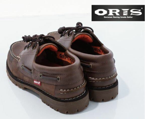 ORIS 女款 頂級真皮 梅花鋸齒大底 精緻固特異縫線 雷根式帆船鞋 734C06 咖啡色 大自在 1