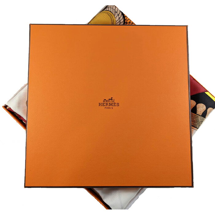 精選★Hermes/愛馬仕經典色款圖騰方型絲巾(現貨展示品)   ~【母親節禮物★菲尼斯 國際精品3折起 春夏新品 換季下殺】 1