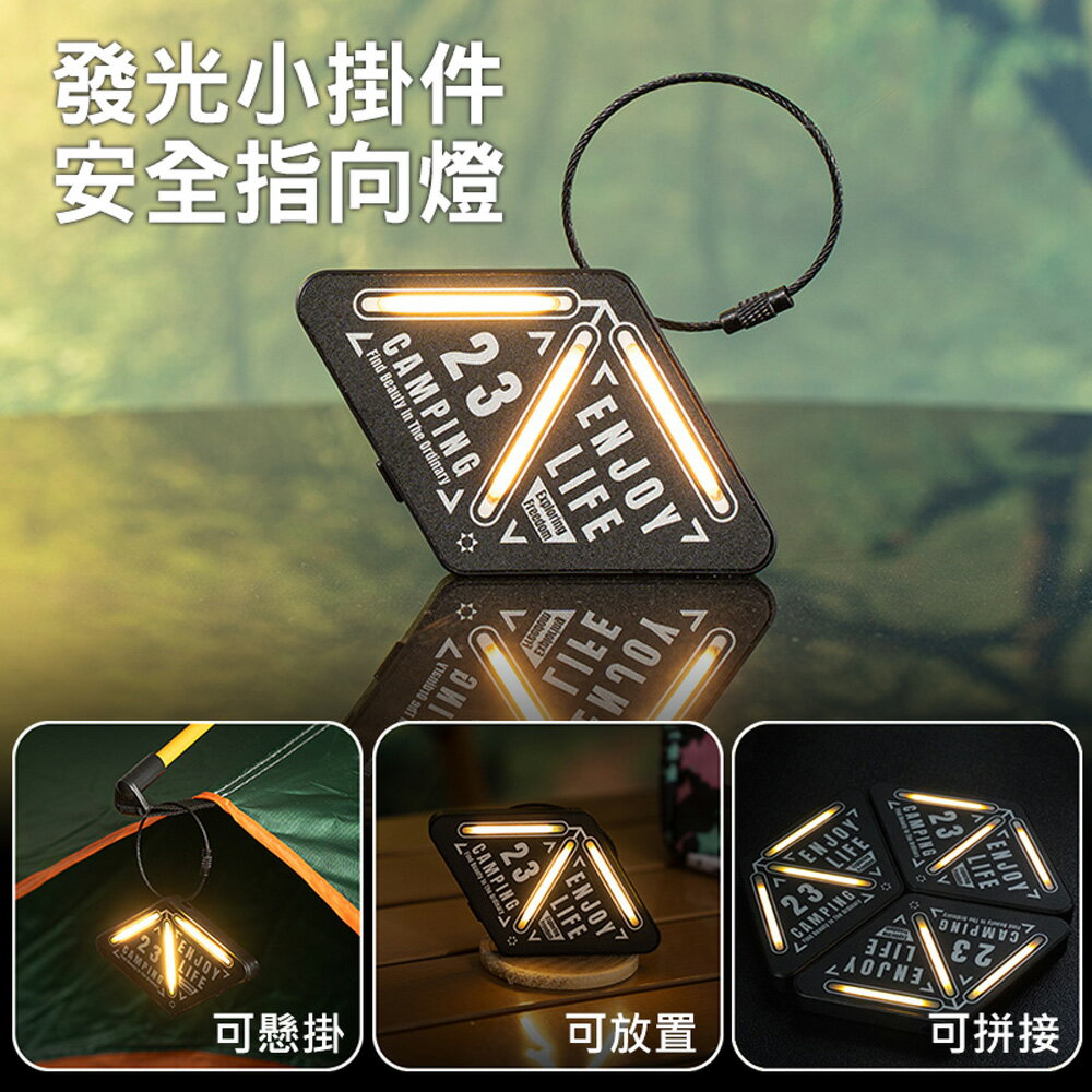 夜騎安全指向燈 隨身警示燈 書包掛件 露營燈(USB充電) 警示燈 夜騎警示燈 書包掛件燈 可充電式指向燈 戶外露營便擕式帳篷小夜燈