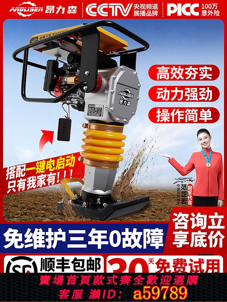 【全網低價 可打統編】 380V220V電動汽油沖擊夯打夯機柴油夯土夯實機震動夯兩相三相新品