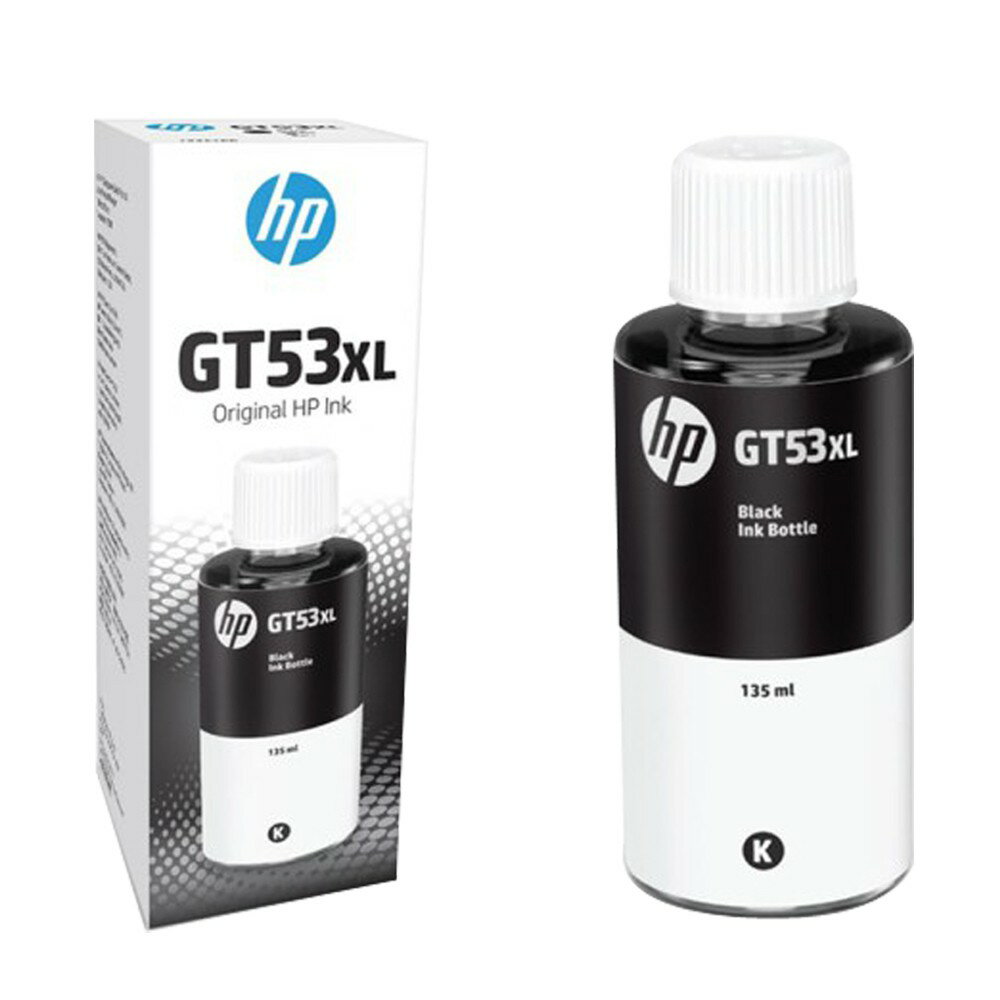 【有發票+免運】HP GT53XL 黑色 高容量墨水 (1VV21AA) 135ML