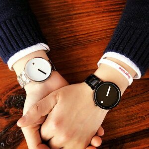 韓版創意情侶手錶一對時尚潮流ulzzang概念學生極簡約男女石英錶 名創家居館