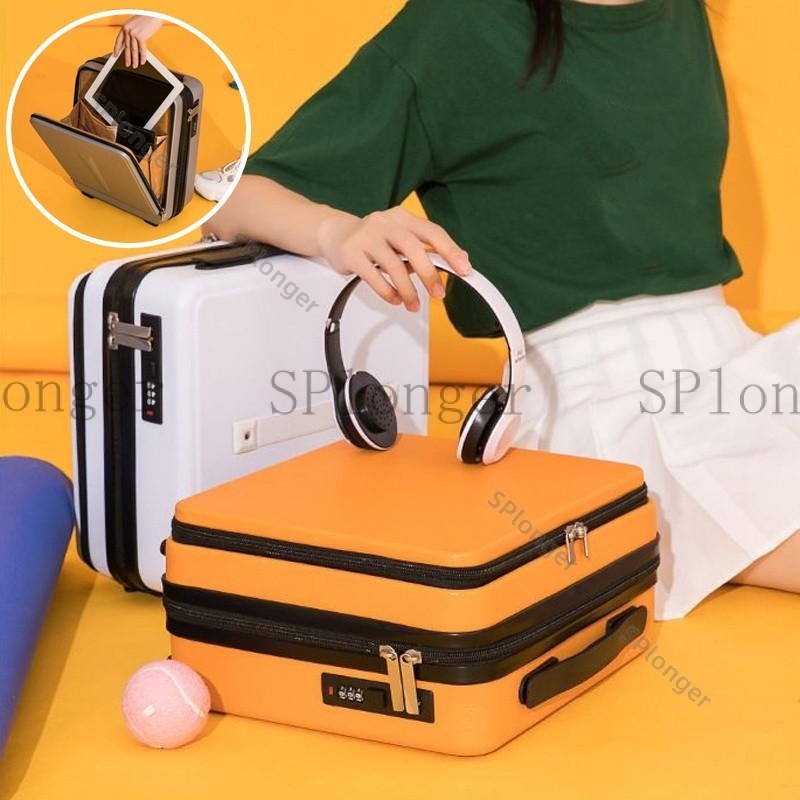 16寸 密碼箱 化妝箱 多層設計 防刮耐磨 手提箱 行李 便攜商務 大容量 旅行 收納箱 化妝包