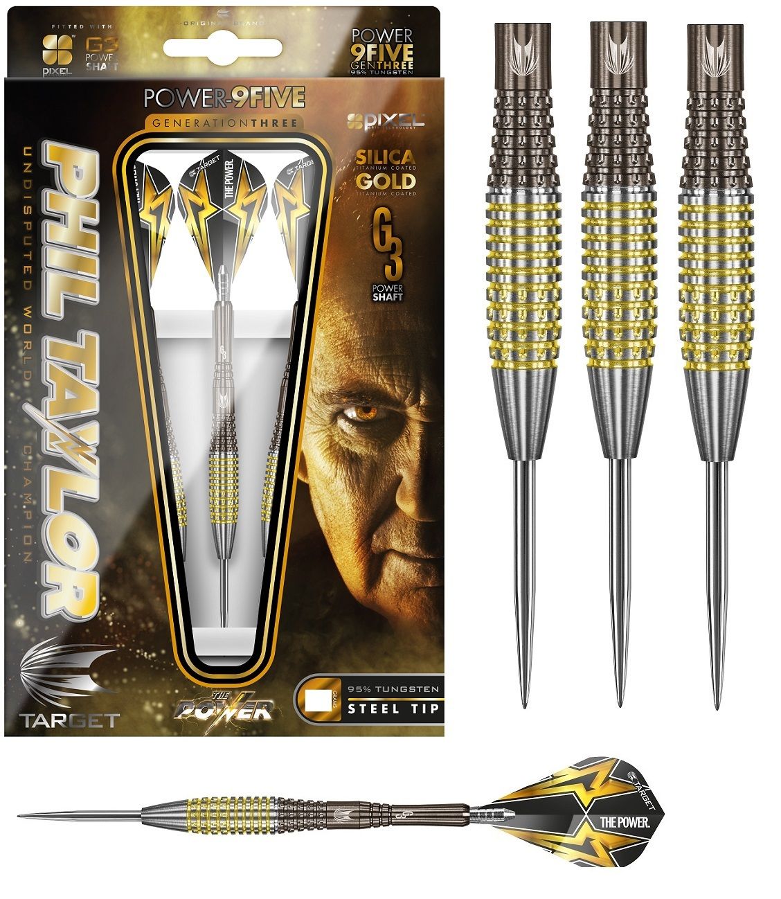 Target泰勒G3三代 Taylor Power G3 9Five 鈦合金鎢鋼飛鏢