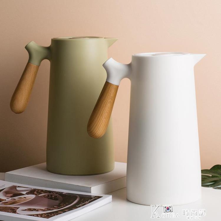 水壺 智慧保溫壺家用保溫水壺測溫保溫瓶溫度顯示咖啡壺大容量熱水瓶1L