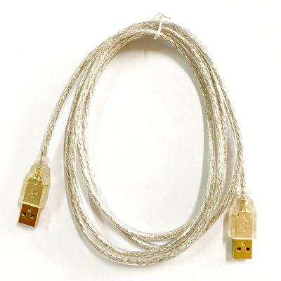USB2.0 A公對A公 線長1.8M 鍍金透明雙隔離延長線/傳輸線- 2條/包 (含稅)【佑齊企業 iCmore】