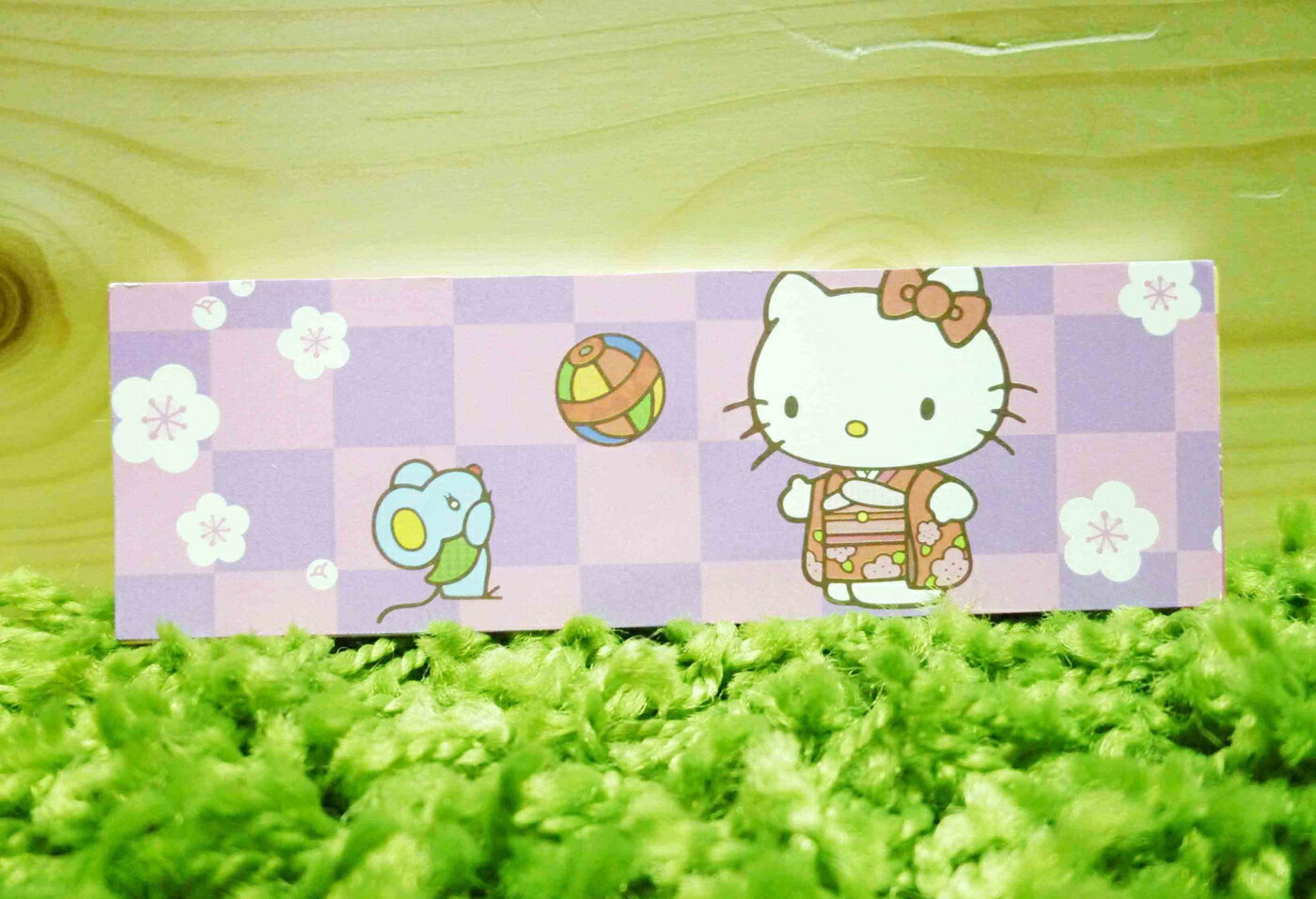 【震撼精品百貨】Hello Kitty 凱蒂貓 便條紙-長條型-三色【共1款】 震撼日式精品百貨
