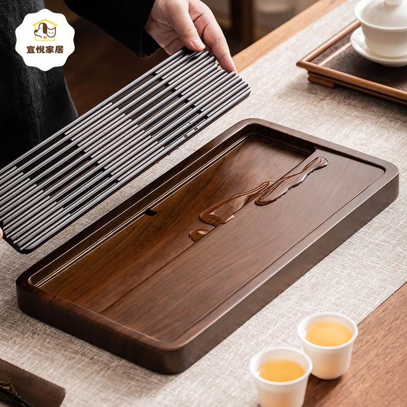 2025新款 茶盤 中式 高檔幹泡盤 小茶臺 整款蓄排兩用辦公功夫茶具 茶海[PP0504042]