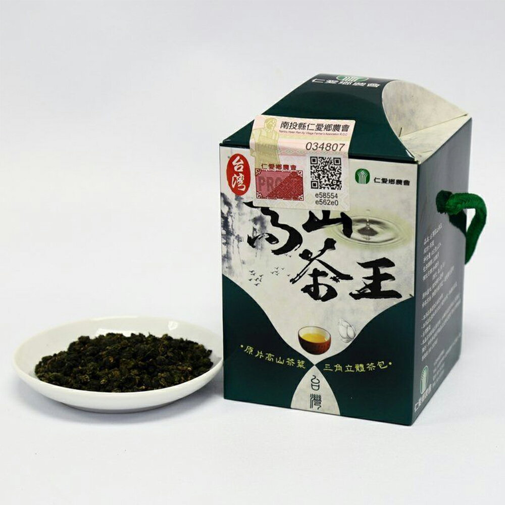 【仁愛農會】台灣高山茶王立體茶包X1盒(4g-12包/盒)
