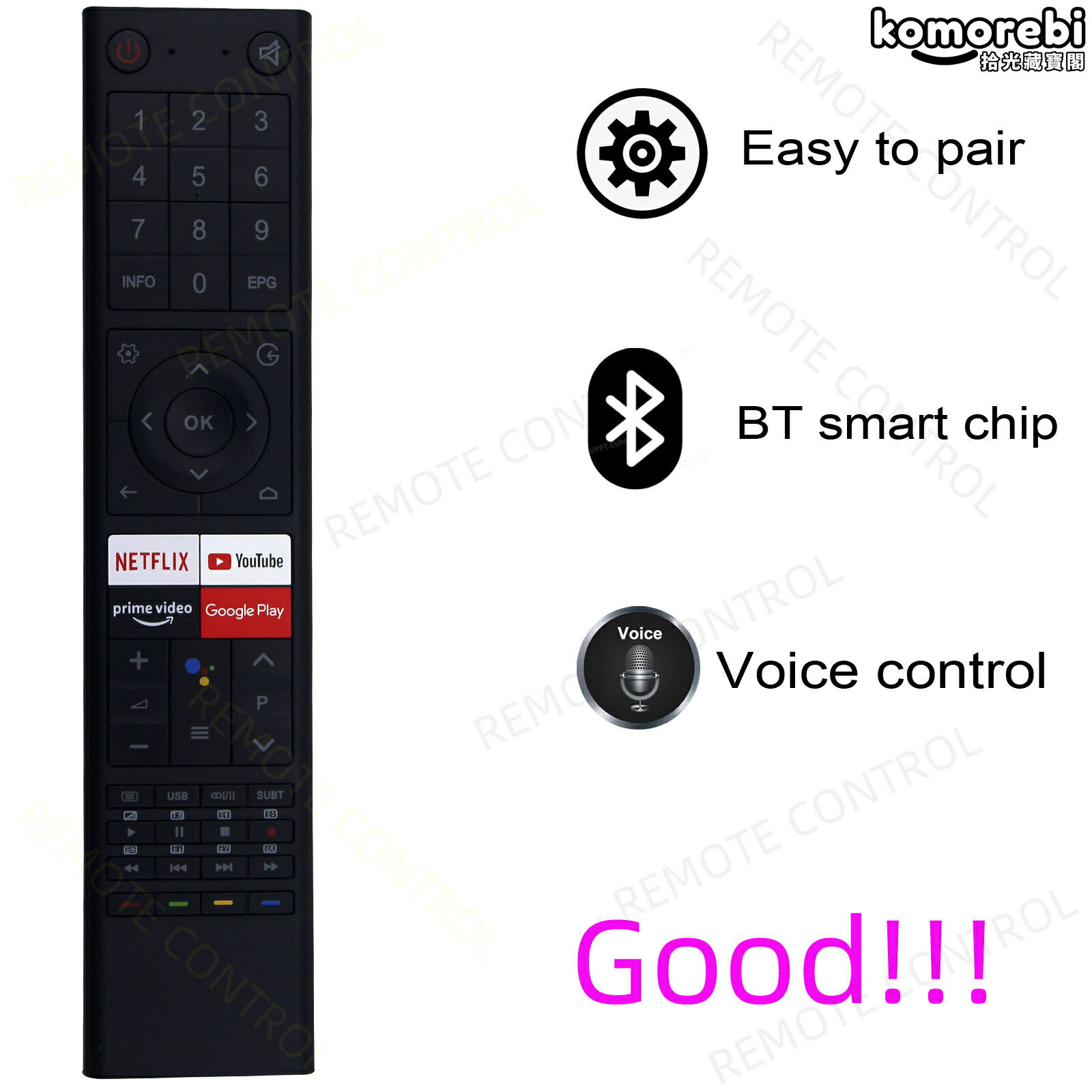 【原廠語音】長虹遙控器 電視遙控器 智慧遙控器 語音遙控器 萬能遙控器 適用CHIQ啟客U50H7K GCBL TV02ADBBT 原裝替換 一鍵配對