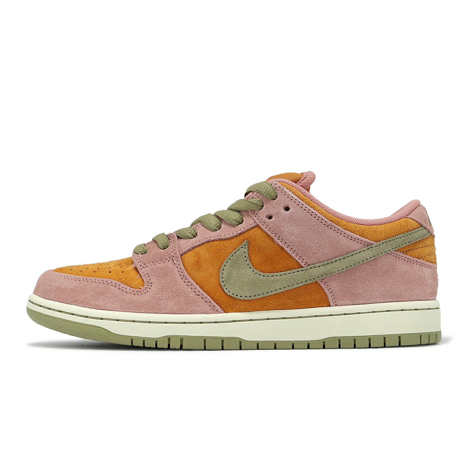 Nike 休閒鞋 SB Dunk Low 男鞋 女鞋 粉紅 橘 綠 麂皮 復古 低筒 板鞋