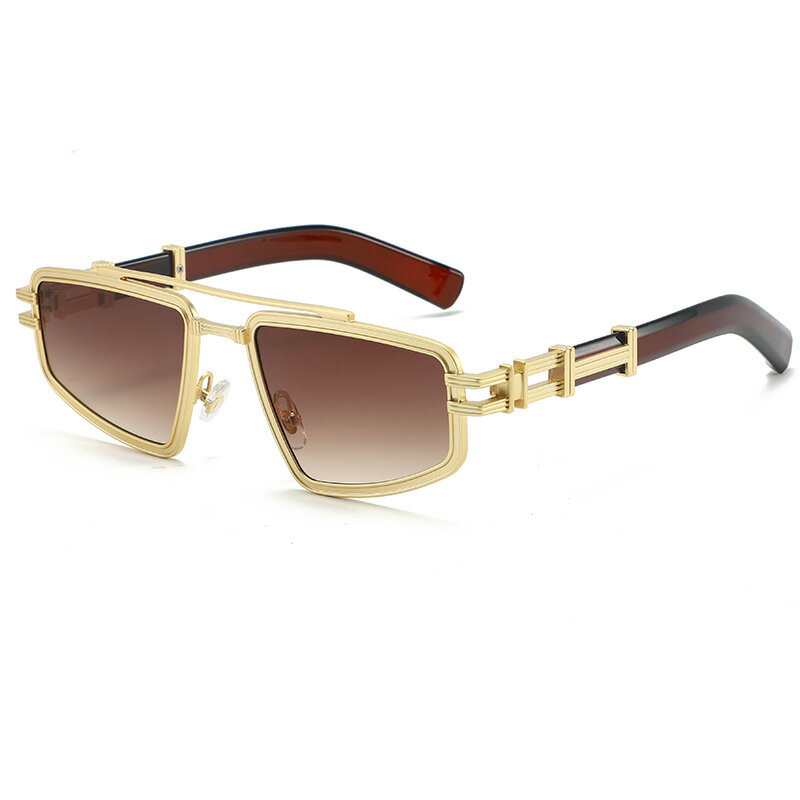 2025墨鏡金屬雙梁朋克風太陽鏡男眼鏡sunglassesUV400
