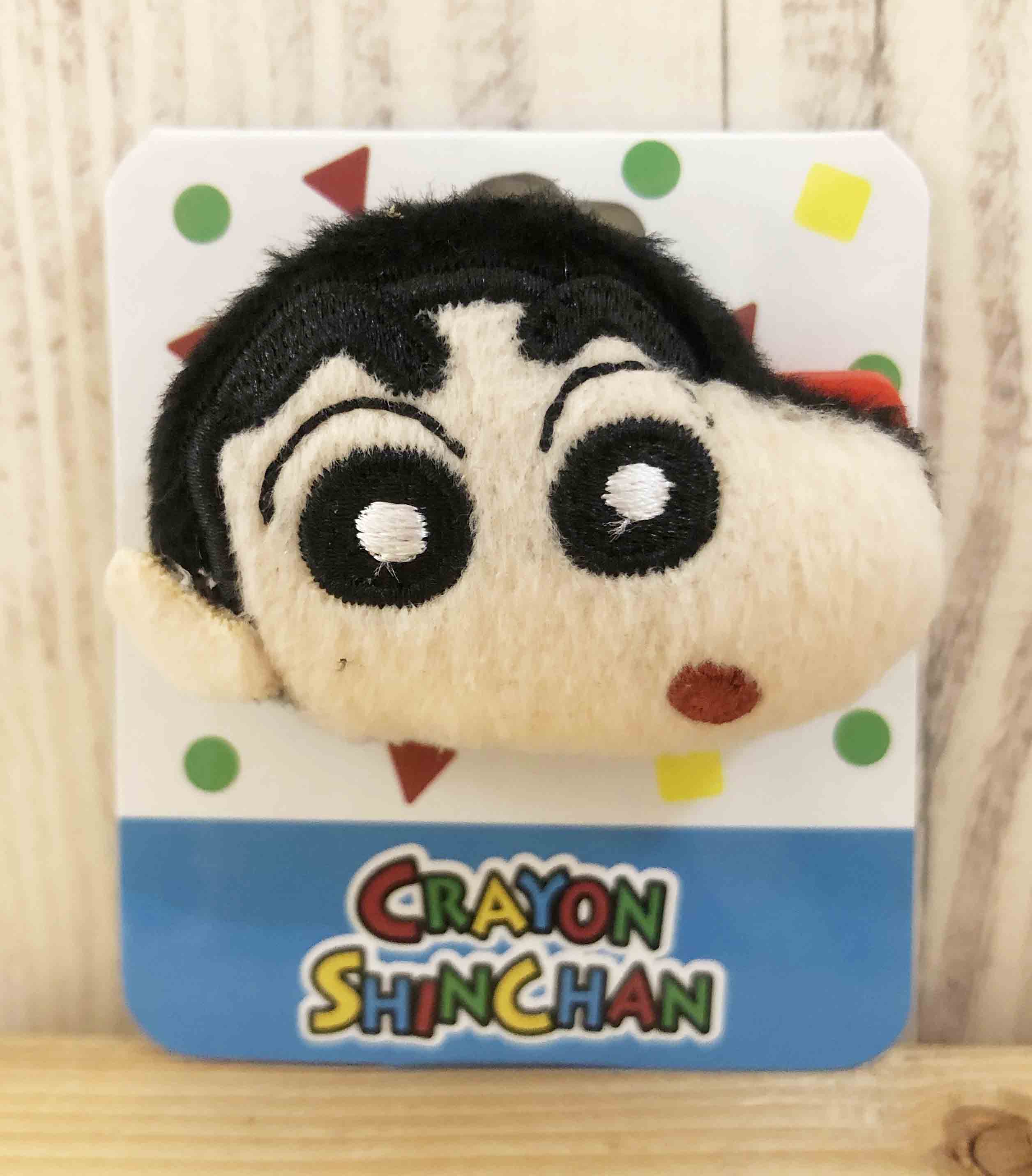 【震撼精品百貨】蠟筆小新 Crayon Shin-chan~蠟筆小新絨毛別針-大頭*03317