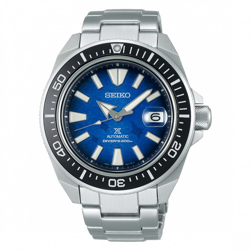 SEIKO 精工錶 Prospex 愛海洋 魟魚 200米潛水機械錶 4R35-03W0B(SRPE33J1 )-43mm-藍面鋼帶【刷卡回饋 分期0利率】【APP下單22%點數回饋】