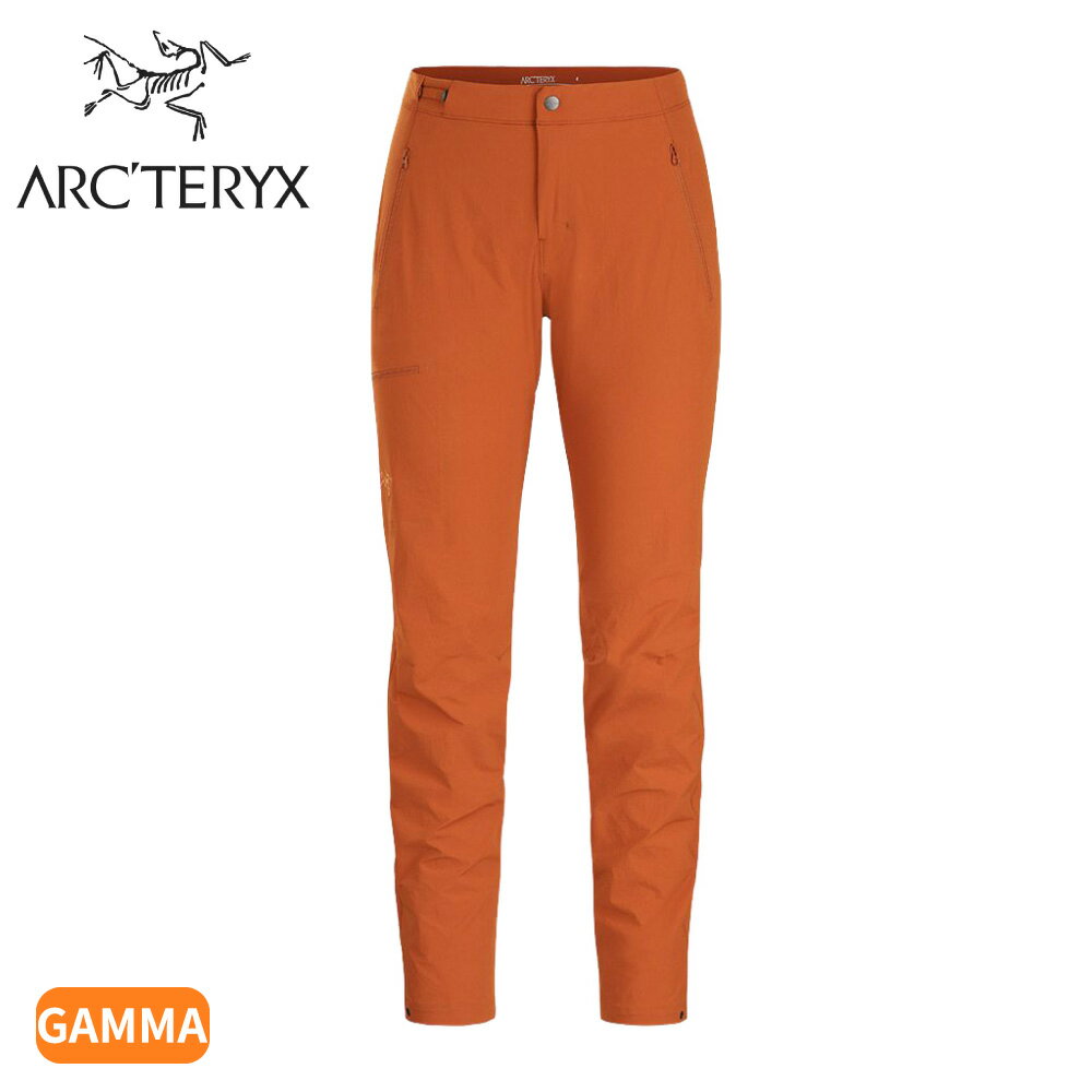 【ARC'TERYX 始祖鳥 女 Gamma輕量軟殼長褲《咖啡棕》】TX000007064/休閒長褲/機能長褲