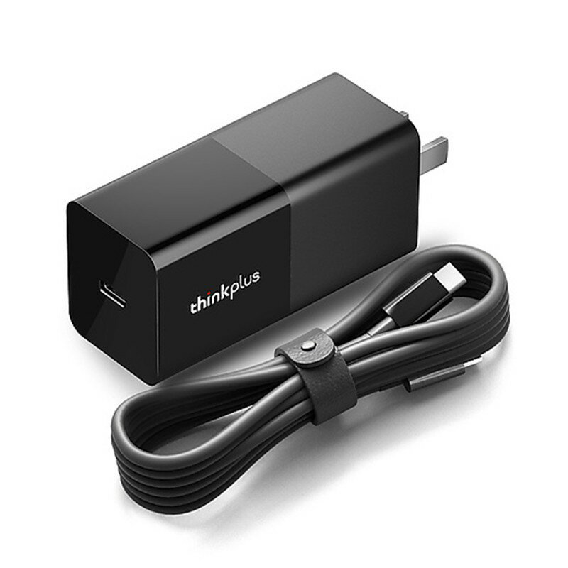 【現貨折扣】聯想65W thinkplus 輕量筆電電源 PD充電器 適用TYPE-C、Macbook、SWITCH黑