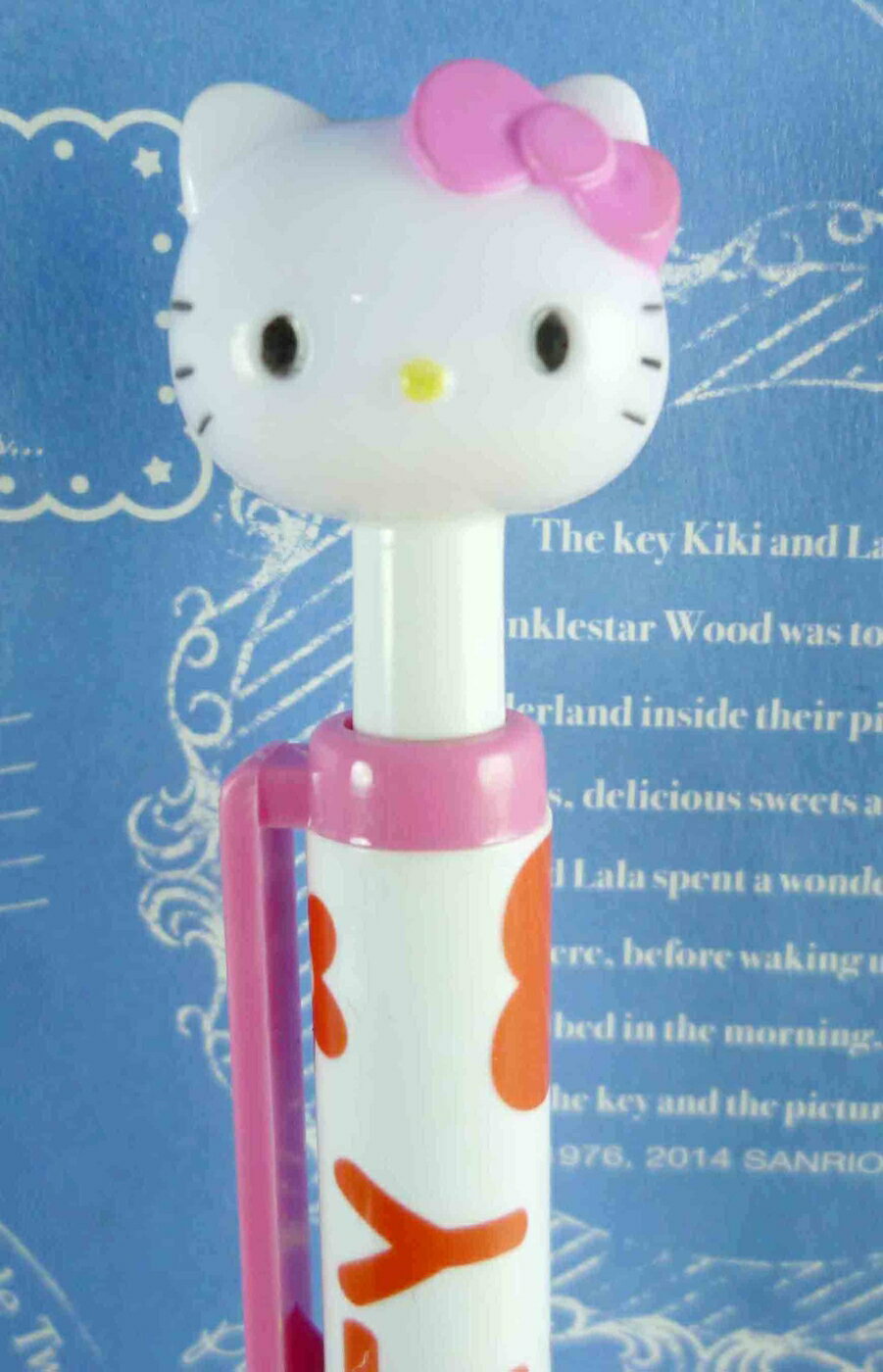 【震撼精品百貨】Hello Kitty 凱蒂貓 KITTY造型自動鉛筆-白色筆桿-大頭造型-粉色 震撼日式精品百貨