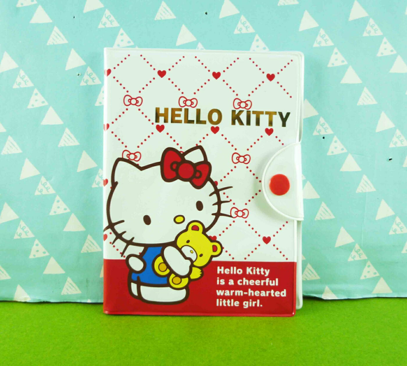 【震撼精品百貨】Hello Kitty 凱蒂貓 證件套 紅白熊【共1款】 震撼日式精品百貨