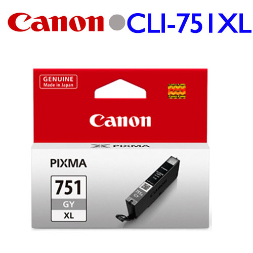 Canon CLI-751GY XL原廠高容量墨水匣 (灰)