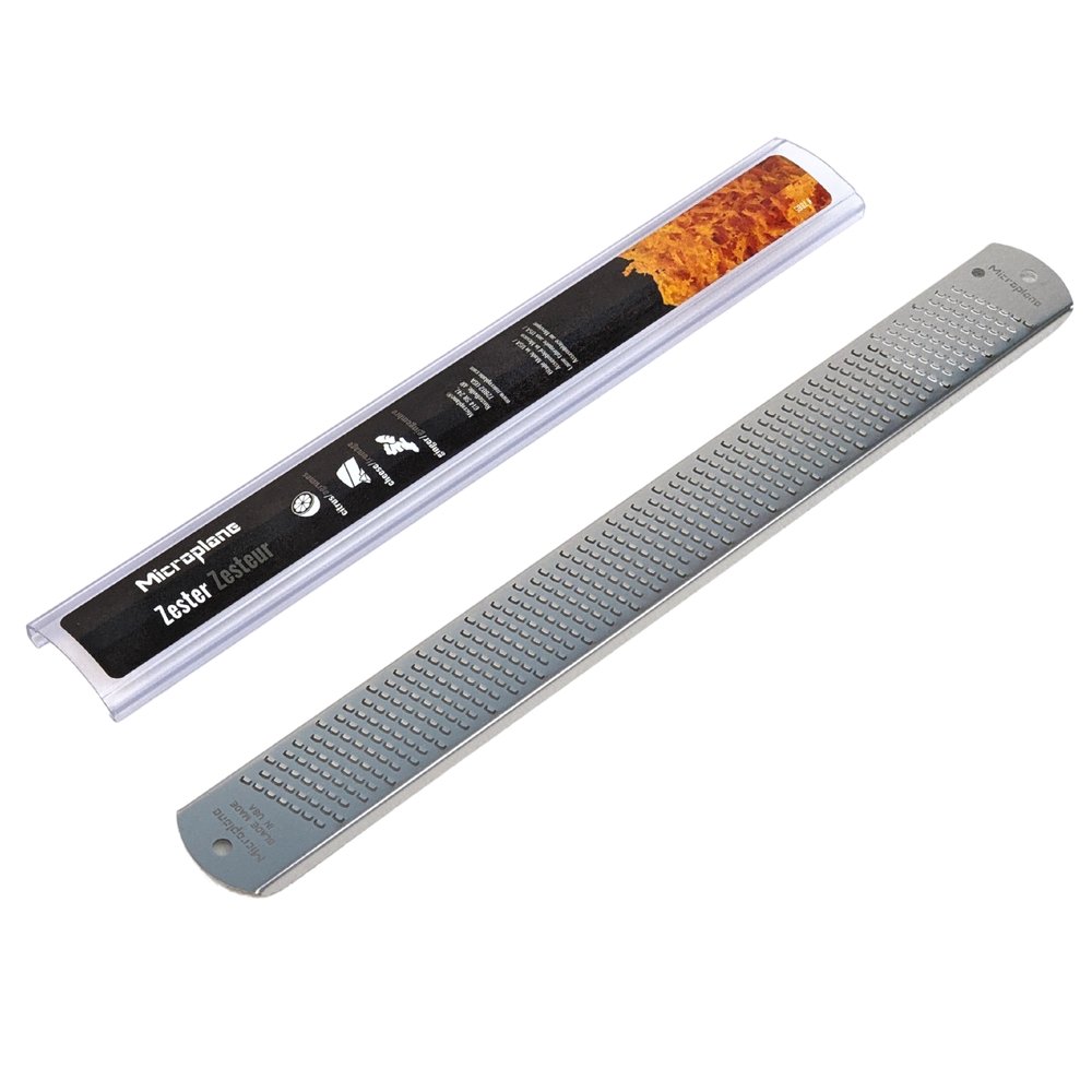 [4美國直購] Microplane 40001 無柄特細齒 不鏽鋼刨刀 適刨檸檬 柑橘 硬帕瑪森起士 Stainless Steel Zester II3