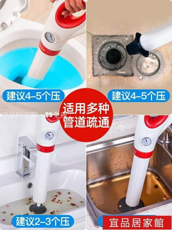 潛水艇一炮通疏通器馬桶疏通器廁所堵廚房下水道疏通神器家用高壓 雙11全館免運