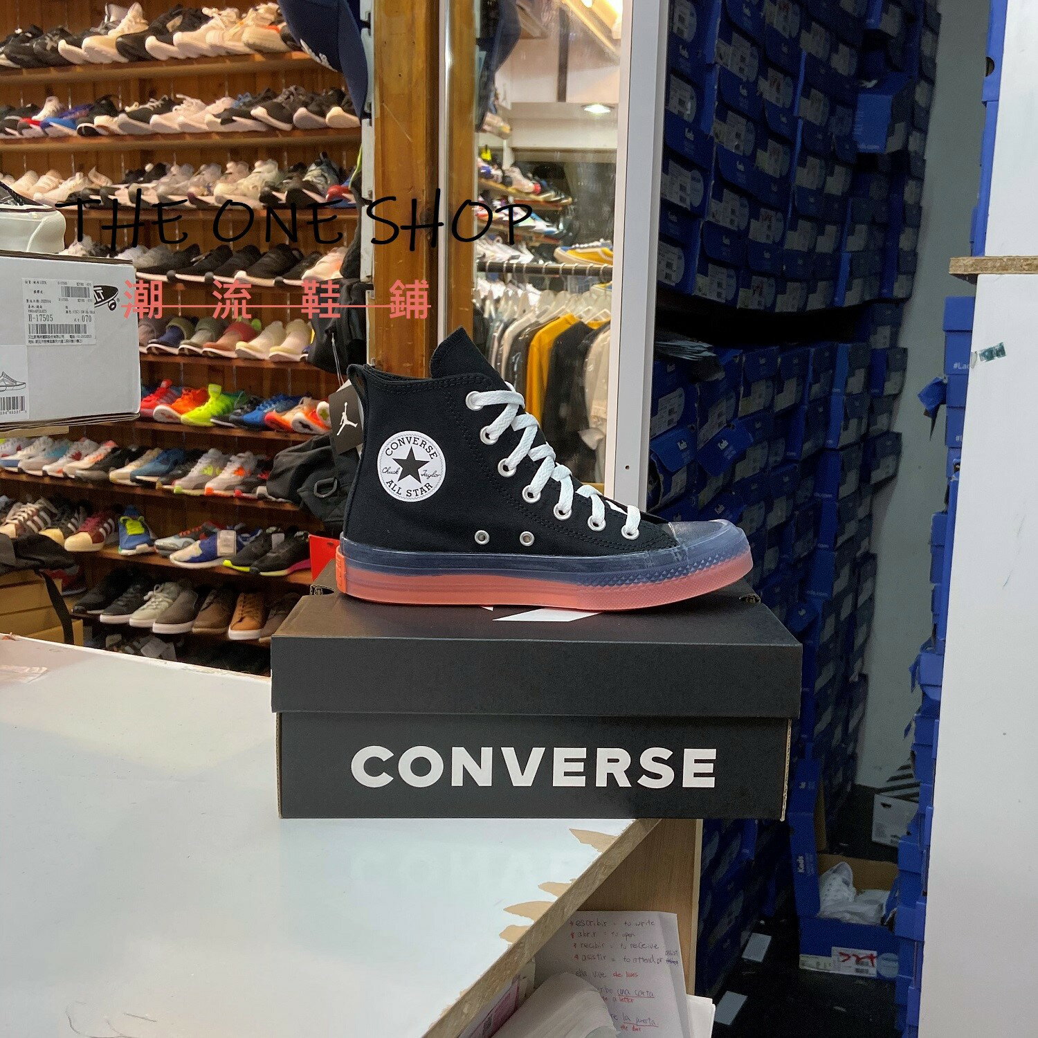 Converse Chuck Taylor CX 透明 果凍底 黑色 舒適 鞋墊 彈性帆布 高筒 帆布鞋 167809C