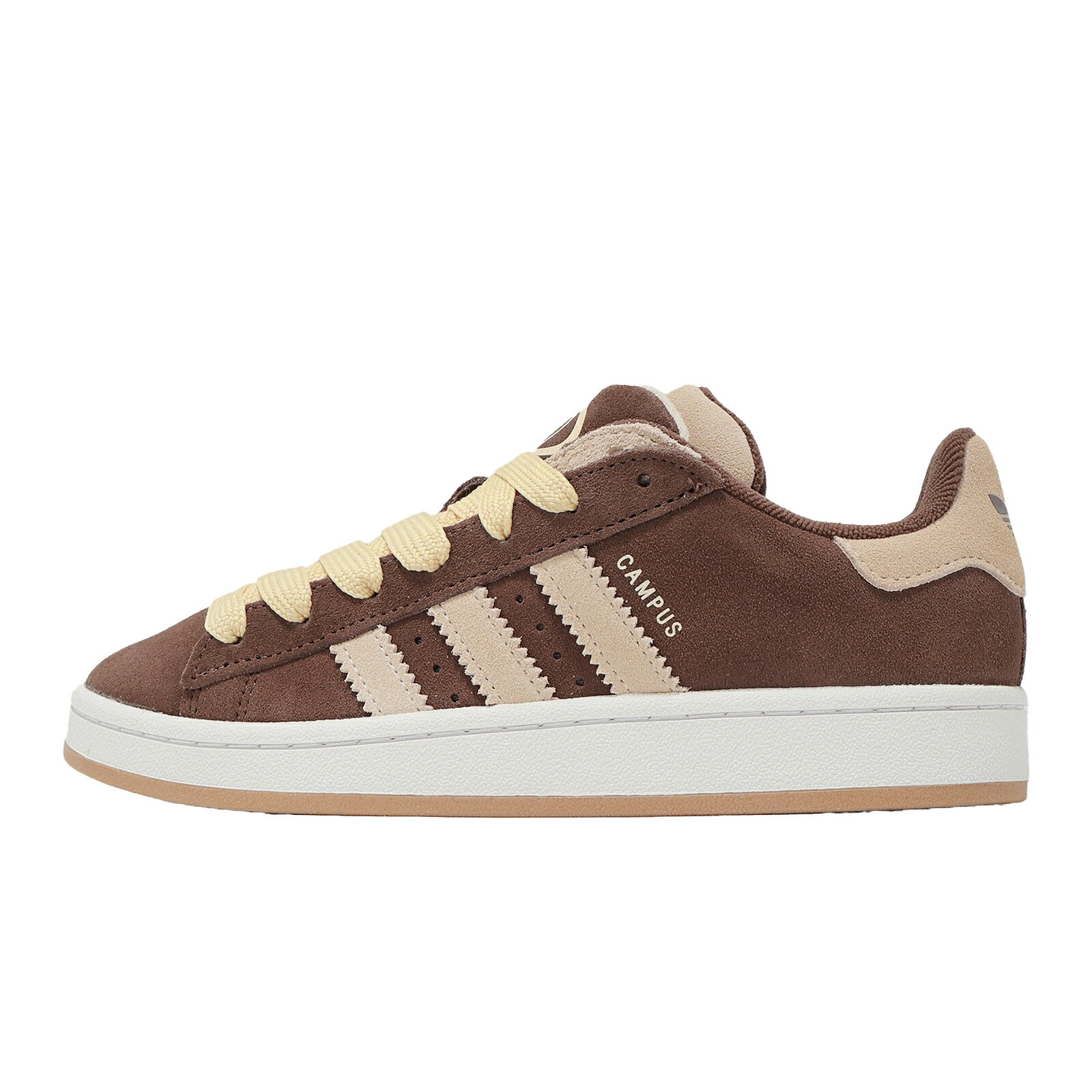 adidas 愛迪達 休閒鞋 Campus 00S Double W 女鞋 棕 米 麂皮 復古 膠底 板鞋 JQ8318