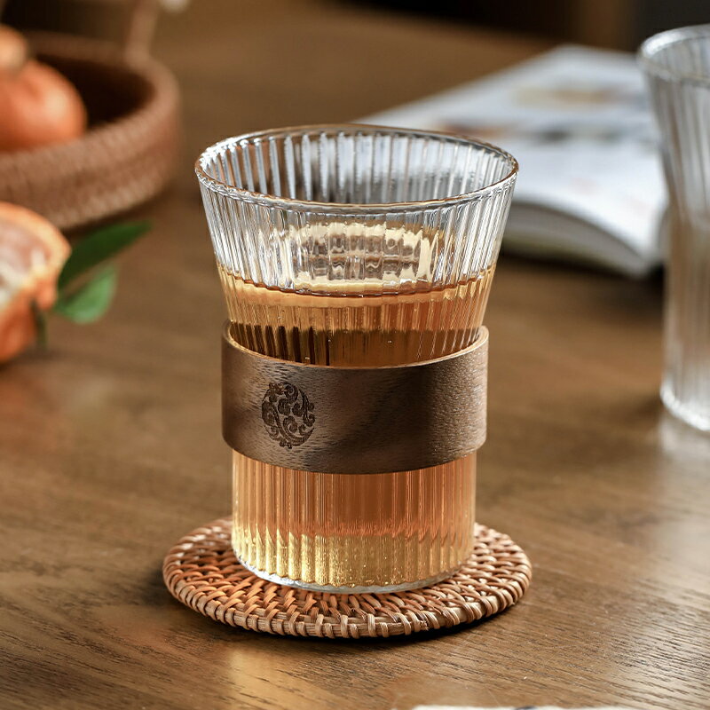 【200-80】日式掛耳咖啡杯簡約玻璃杯家用耐高溫茶杯喝水杯子