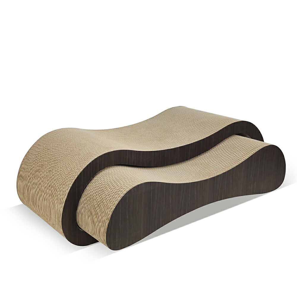 【台灣現貨】組合套裝貓抓板 貓睡窩 深木紋色貓咪坐墊 貓窩結實耐用雙窩貓玩具 5