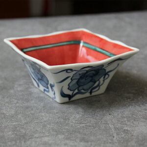 日式陶瓷手繪餐具 不規則四方冷菜深盤 前菜碟調料碟甜品碗微瑕