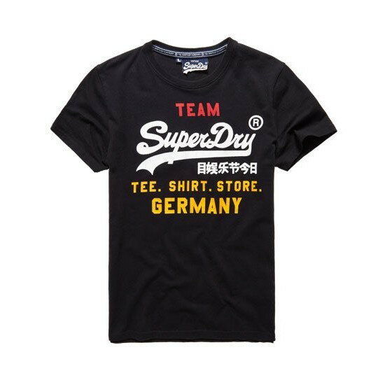 跩狗嚴選 正品 極度乾燥 Superdry Euro 歐洲杯 T-Shirt 黑色 短袖 上衣 足球 限量款 純棉 Logo 德國隊