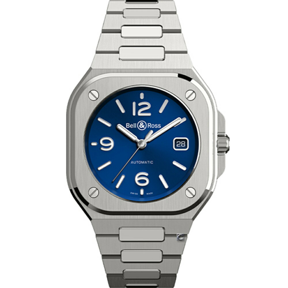 Bell & Ross 柏萊士 BR 05系列時尚機械錶(BR05A-BLU-ST/SST)-40mm-藍面鋼帶【刷卡回饋 分期0利率】【APP下單22%點數回饋】
