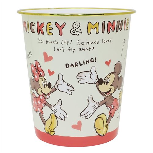 大賀屋 日貨 米奇 米妮 垃圾桶 塗鴉 垃圾筒 迪士尼 Disney Mickey Minnie J00012149