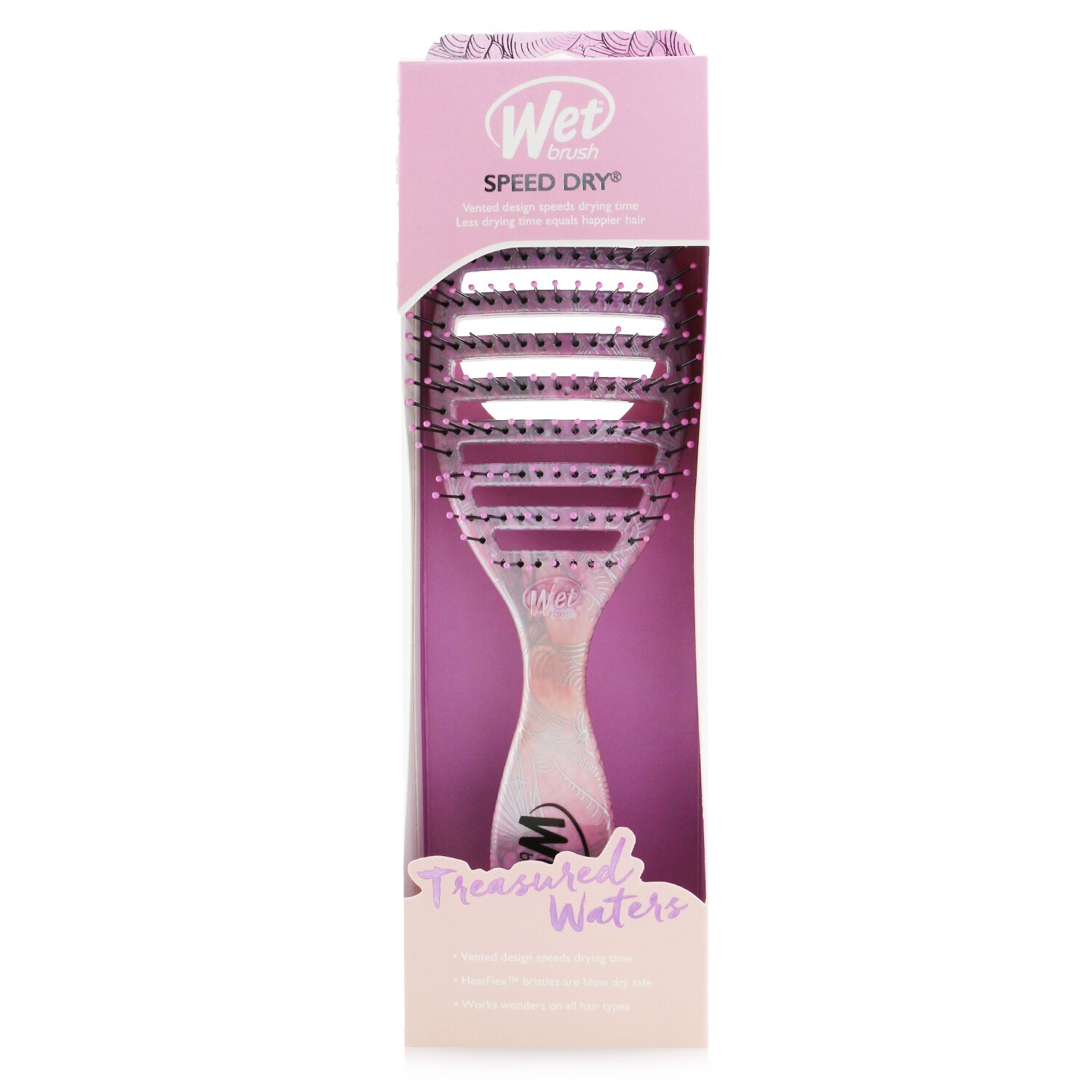 Wet Brush - Speed Dry Detangler Treasured Waters梳子 - #貝殼