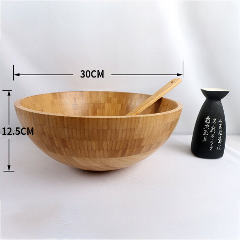 木碗 沙拉盆 料理盤 木碗整木大號頭療澆頭碗和面木盆圓形攪拌大實木沙拉碗洗菜木頭盆【MJ25743】 | 木語家居直營店 | 樂天市場Rakuten