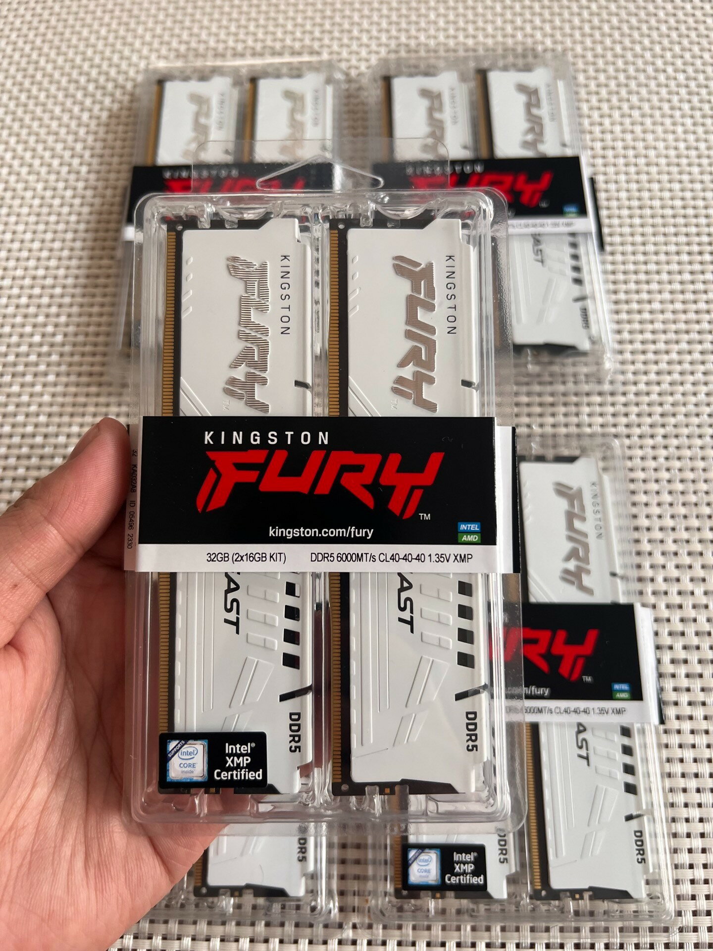 金士頓DDR5 全新16G 6000 5600 5200 臺式機內存 全相容五代內存白【北歐居家生活】