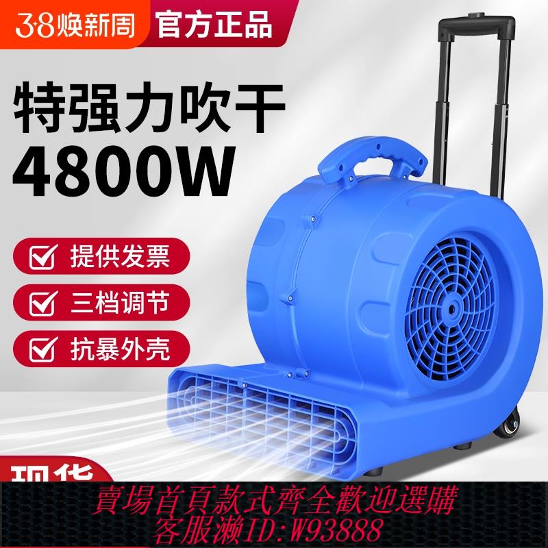 {臺灣公司貨 可打統編}吹地機大功率地面吹乾機商用鼓吹風機家用衛生間廁所地板強力除濕