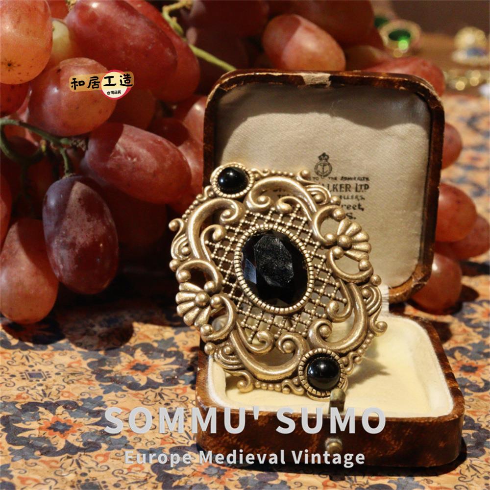 vintage中古雅芳avon佛羅倫薩龍息石鏤空吊墜仿水晶綠葉復古胸針[DD0508003]