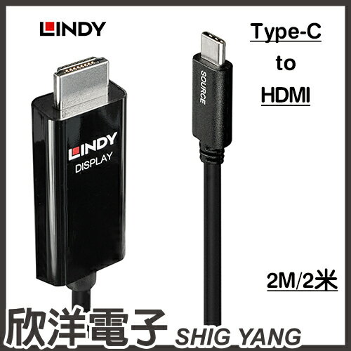 ※ 欣洋電子 ※ LINDY林帝 主動式DISPLAYPORT TO HDMI 2.0 轉接線 2M(40916)