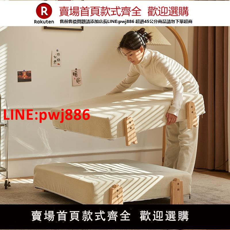 【臺灣公司優質服務】懶人沙發可躺可睡折疊沙發床榻榻米豆腐塊人類狗窩單人躺椅午休床