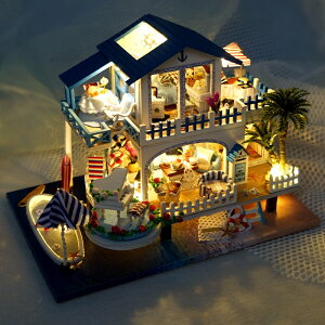 天予diy小屋 手工製作房子模型創意玩具木質生日聖誕節禮物