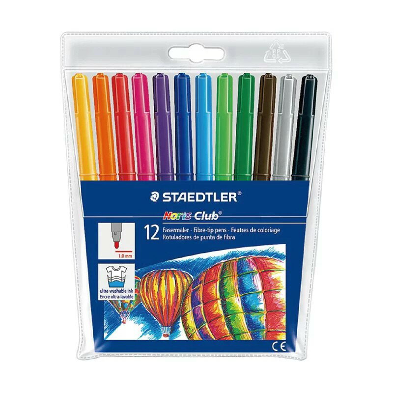 施德樓 MS325 WP12 快樂學園 水易洗彩色筆12色組