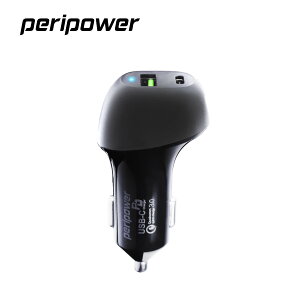 【peripower】PS-U16 極速Type-C PD+QC3.0雙USB車用快充 車充 充電器 車用充電 汽車百貨