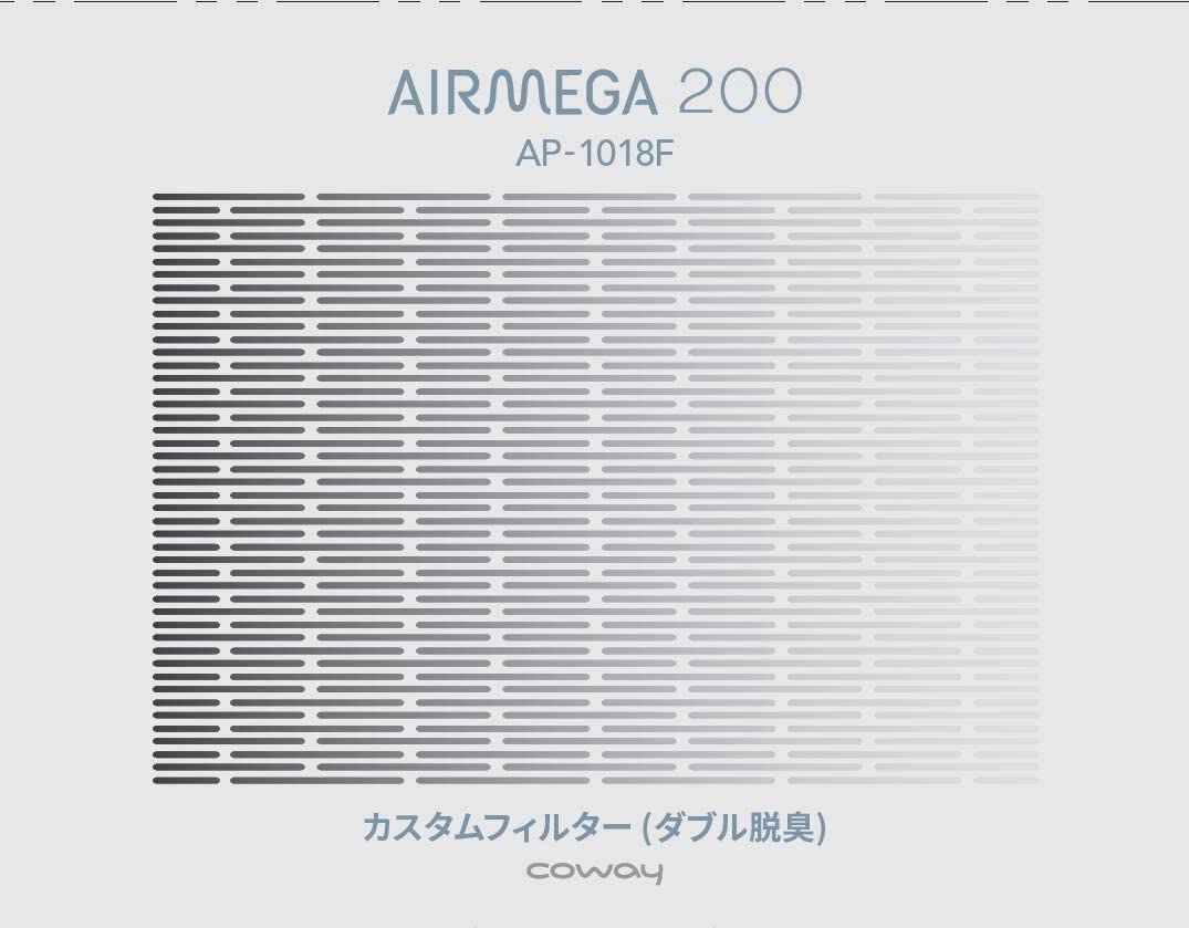 日本 COWAY AIRMEGA 200 活性碳 除臭 濾網 脫臭 消臭 空氣清淨機 耗材 AP-1018F 日本必買代購