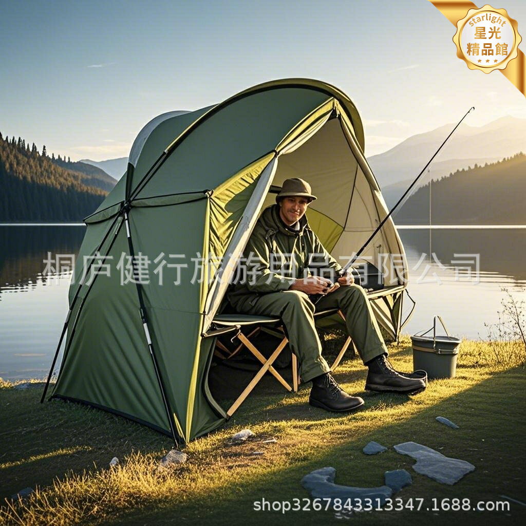 【單人騎行】帳篷 單兵帳篷 釣魚帳篷 腳踏車帳篷 儲物帳篷 輕量便攜 防風防雨 快速搭建 戶外露營 野營登山 不帶行軍床