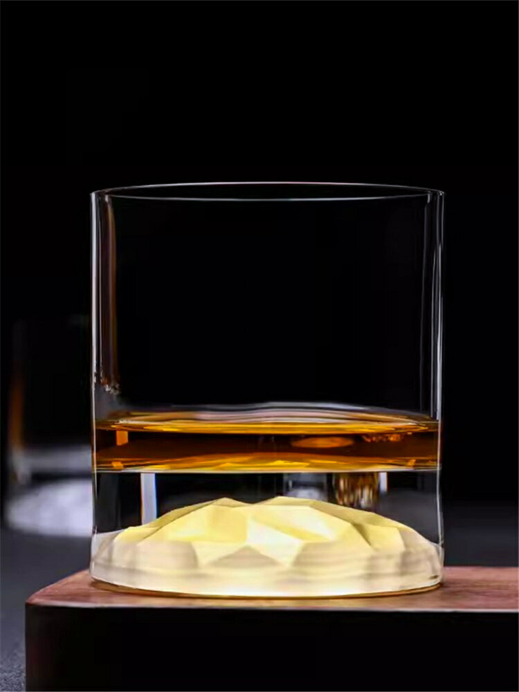 透明杯 玻璃杯 水晶杯 透明玻璃酒杯 水晶玻璃杯 進口NUDE透明玻璃歐式古典威士忌杯洋酒杯果汁杯啤酒杯家用水杯 可開發票