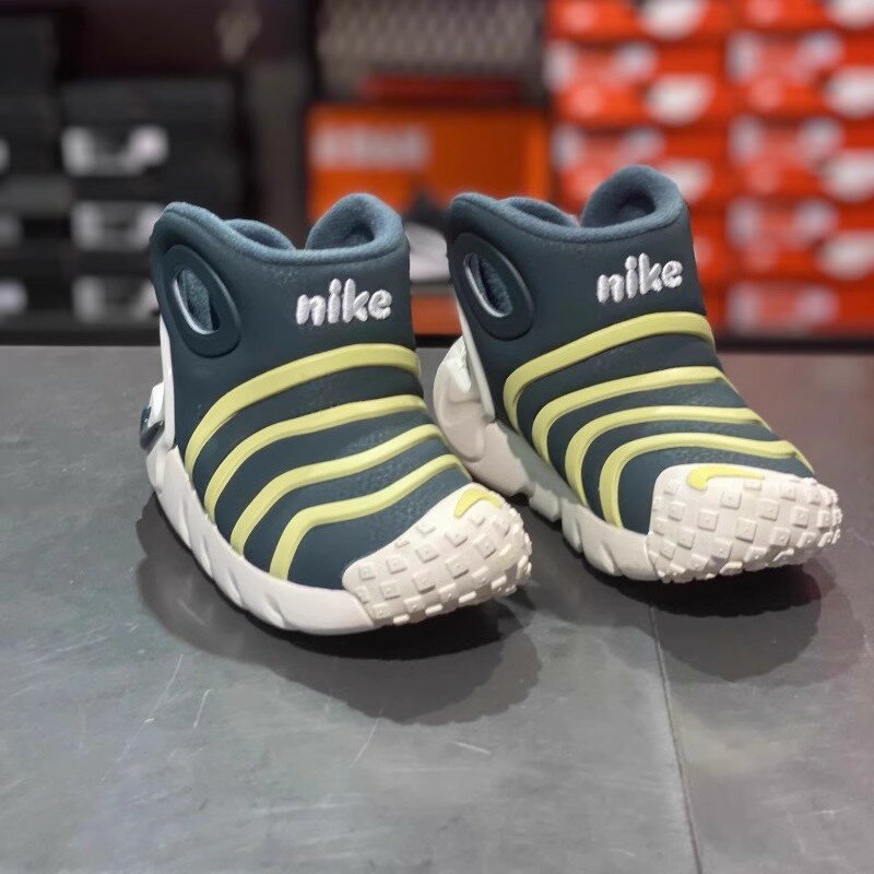 Nike耐克秋冬新款小童一腳蹬運動休閒鞋三代毛毛蟲DQ6012DQ6009