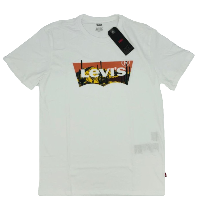 Levi's T恤 短袖 純棉 男裝 LOGO款 T恤 短袖 短T-Shirt 圓領 純棉 L80743 白色(現貨)▶指定Outlet商品5折起☆現貨