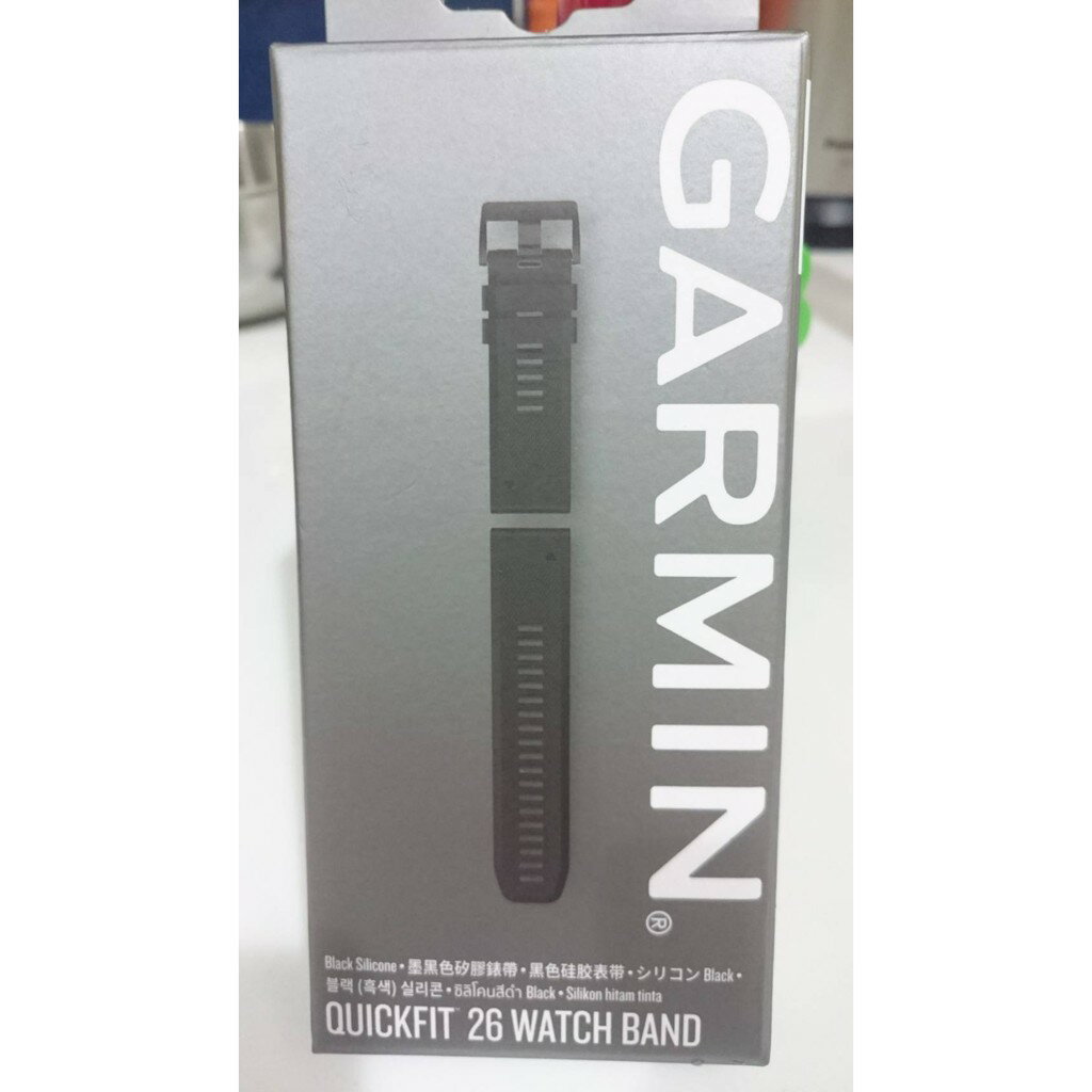 現貨 Garmin Fenix 3 QUICKFIT 26mm 墨黑色矽膠錶帶 附發票 公司貨