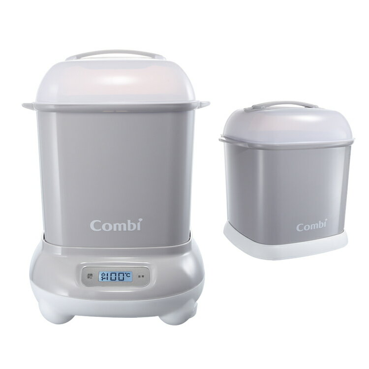 【Combi】康貝 Pro 360 PLUS 高效消毒烘乾鍋加奶瓶保管箱｜寶貝俏媽咪